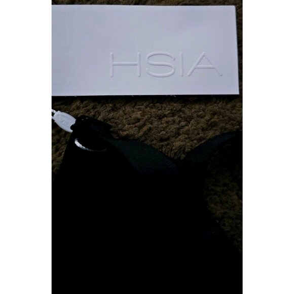 Hsia Black Lace Underwire Bra 36DD 80E Adjustable Straps Elegant Lingerie Made I - Picture 5 of 5